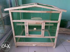 New wooden birds Cage height 2 feet side 2.0 Good wooden