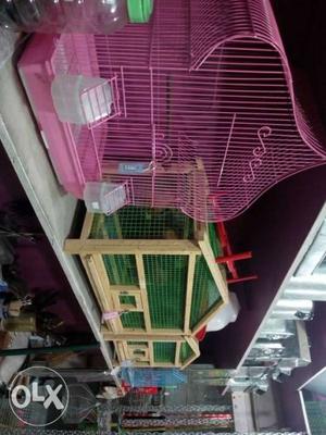 Pink Wire Birdcage