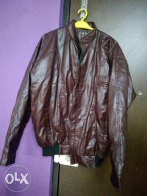 Pure leather jacket large size