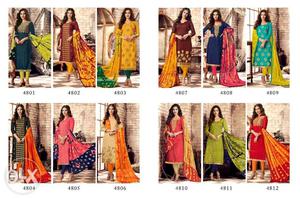 Razia Vol 3 Wholesale Dress Materials (12 Pcs Catalog)