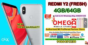 Redmi Y2 4gb 64gb fresh 1year warranty new