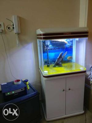 SOBO Brown-white Framed Fish Tank