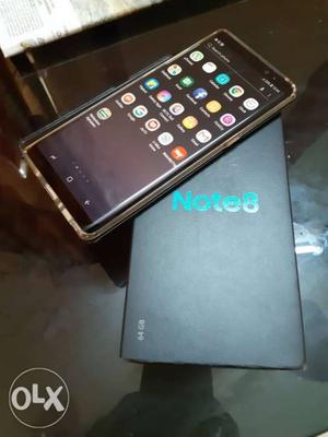 Samsung Note 8 black 3 months old neat with bill