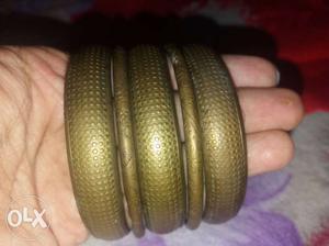 Set of five metal bangles