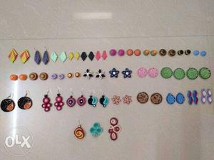 Trending quilling earring in all colours