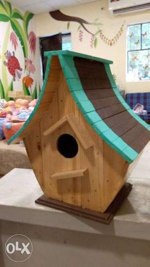 Wooden bird house