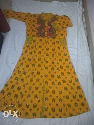 Xl n xxl pure cotton kurtis comes with side pocket