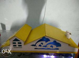 Yellow And White Pet Tank Lid