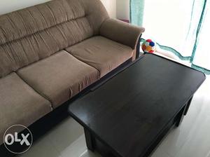 3 seater sofa and centre table for sale
