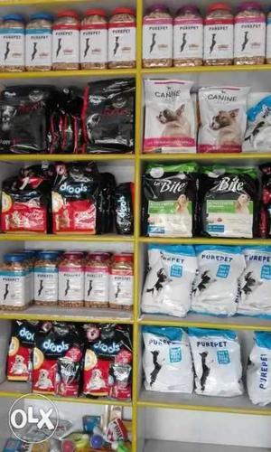 All types pet foods and accessories available