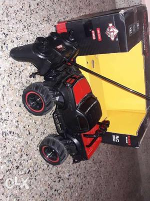 Black And Red RC Monster Truck With Remote And Box