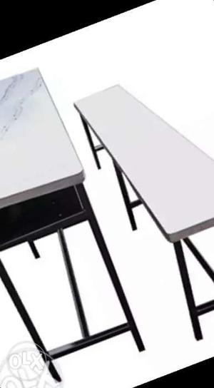 Black And White Folding Table
