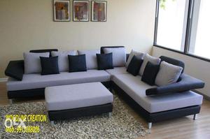 Brand New Elegance Sofa Set With Five pillow In Black Color