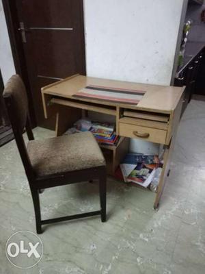 Computer table and saagwan new chair selling it