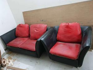 Fully leather sofa with luxurious comfort