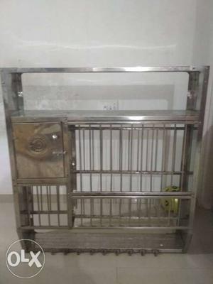 Gray Stainless Steel Cage