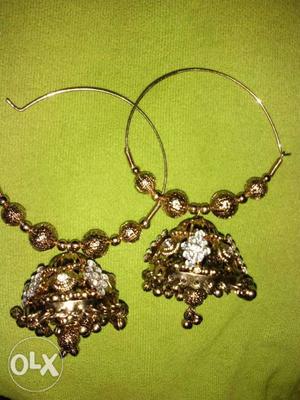 It's very large earrings. oxidized polished and