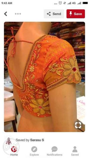 New maggam blouse full work damall offer send