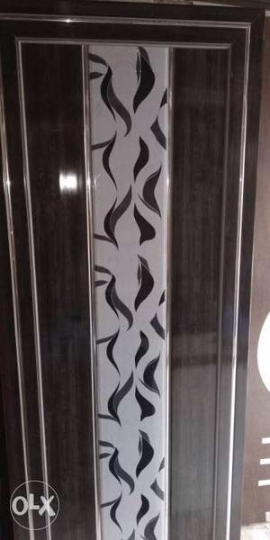 PVC door with fitting