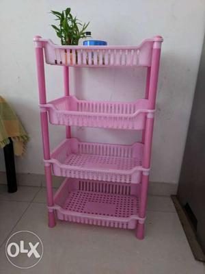 Pink Plastic Shelf
