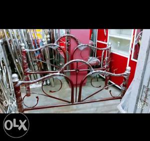 Red Metal Bed Frame