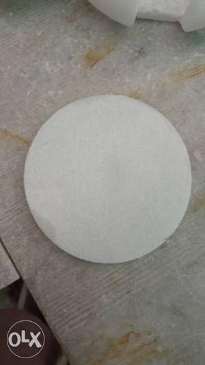 Round White Wooden Table Top