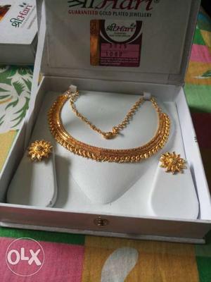 Shree Hari new gold plated necklace with 10%