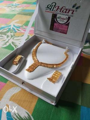 Shree hari new gold plated necklace with 10%