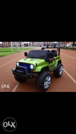 Toddler's Green And Black Powered Ride-on Car