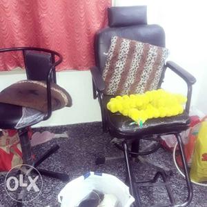 Two parlour chairs and all items