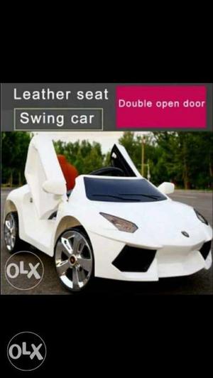 White Lamborghini Huracan Ride-on Toy