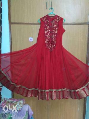 Women's Red Sleeveless Dress
