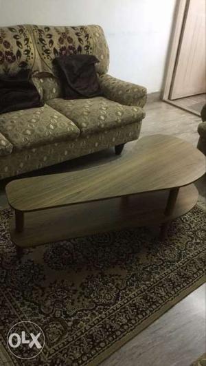 Wooden centre table,laminate finish top