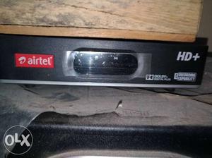 Black Airtel HD+ Digital Set Top Box