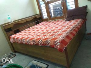 Double Bed with boxes.