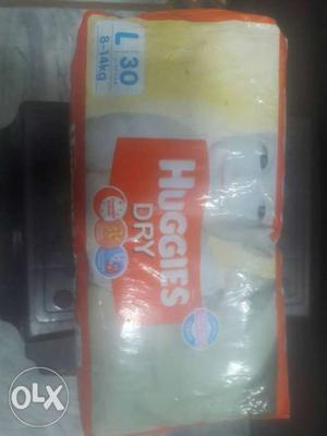 Huggies baby diper...large size 30 pieces...mrp