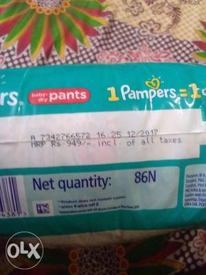 Pampers pack 86