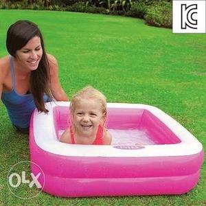 Pink And White Above Ground Pool 6 Feet