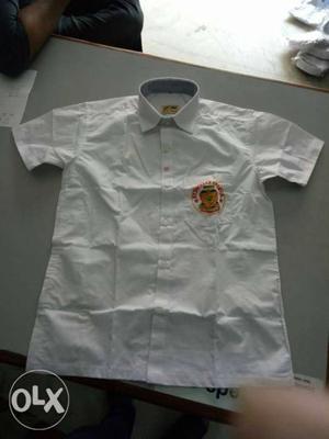 White Short-sleeved Dress Shirt