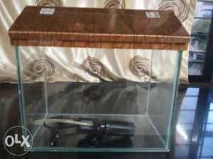 1 feet Fish tank with top and filter machine