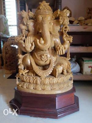 36"Wooden Ganapathi