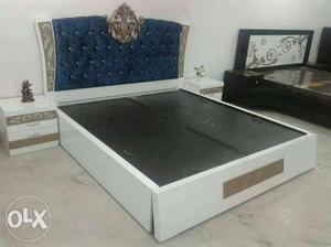 Bed with mattress  adv x8 emi,exchange offer free