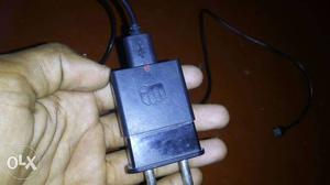Black Micromax Travel Charger
