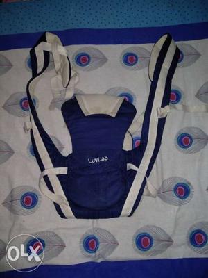 Blue And White LuvLap Baby Carrier