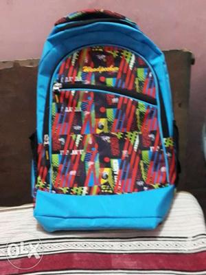 Blue, Red, And Green Tribal Print Backpack