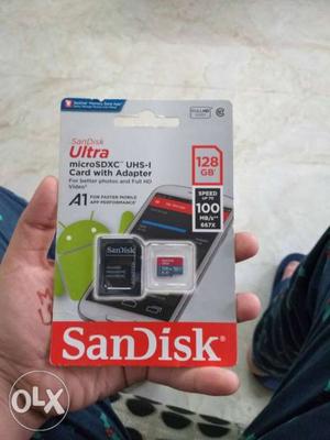 Brand new sandisk 128 GBP micro sd card with