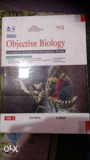 Dinesh objective Biology book for NEET,AIIMS