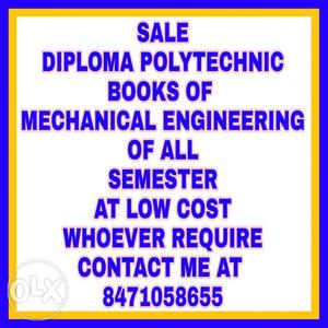 Diploma polytechnic mechanical engineering books