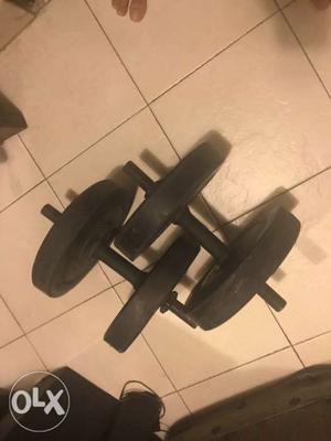 Dumbbells with 40 lb Weights