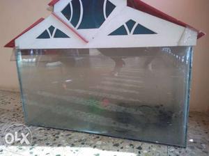Fish tank with motor and coloured stones